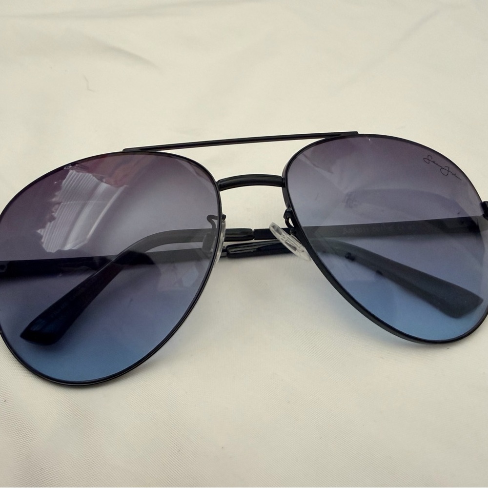 Sean John Black and Blue Aviator Sunglasses